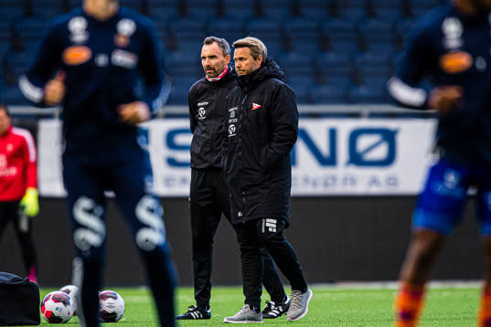 Joakim Klæboe, assistant coach of Fredrikstad, and Bjørn