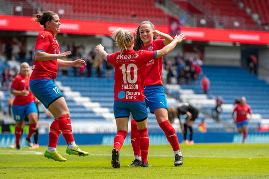 Helsingborgs Mia Westerblad, Sanna Nilsson och Isabel