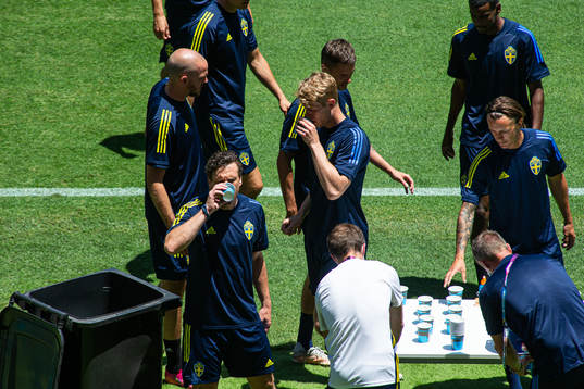 Gustav Svensson, Filip Helander and Kristoffer Olsson of