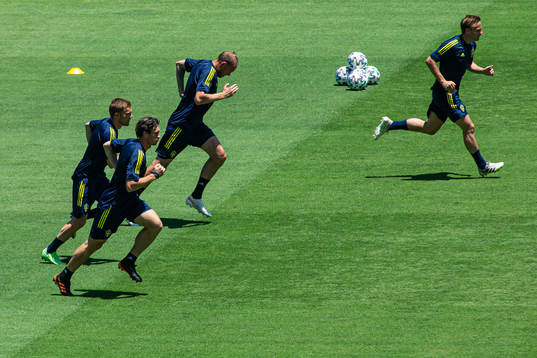 Sebastian Larsson, Gustav Svensson, Andreas Granqvist and