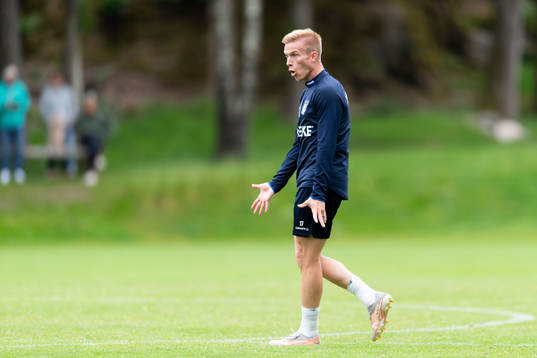 IFK Göteborgs Oscar Wendt reagerar