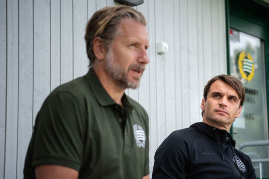 Jesper Jansson, sportchef, och Milos Milojevic, tränare