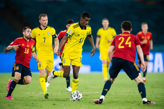 Alexander Isak of Sweden