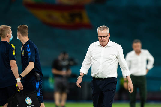 head coach Janne Andersson of Sweden