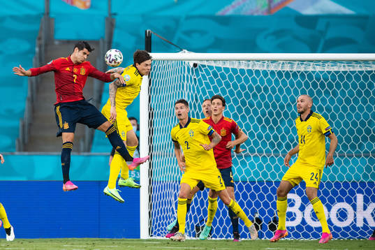 Alvaro Morata Álvaro Morata of Spain and Victor Nilsson