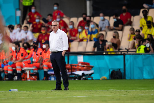 head coach Janne Andersson of Sweden