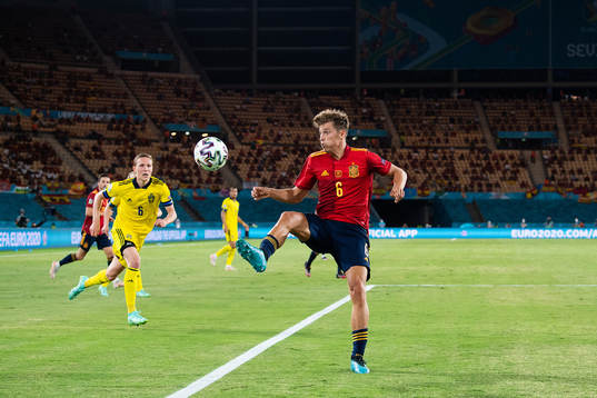 Ludwig Augustinsson of Sweden and Marcos Llorente Marcos