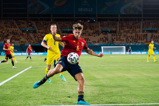 Ludwig Augustinsson of Sweden and Marcos Llorente Marcos