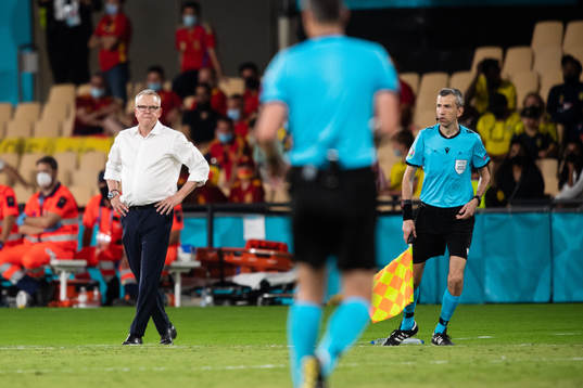 head coach Janne Andersson of Sweden