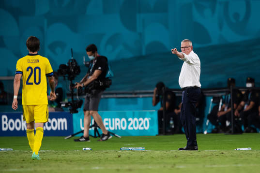 head coach Janne Andersson of Sweden
