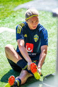 goalkeeper Jennifer Falk of Sweden