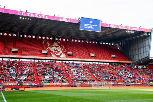 Supporters with flags