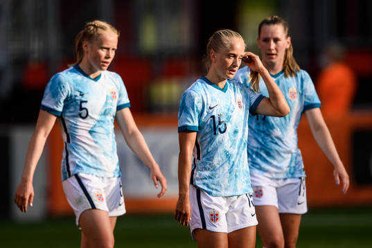 Julie Blakstad and Amalie Vevle Eikeland of Norway look