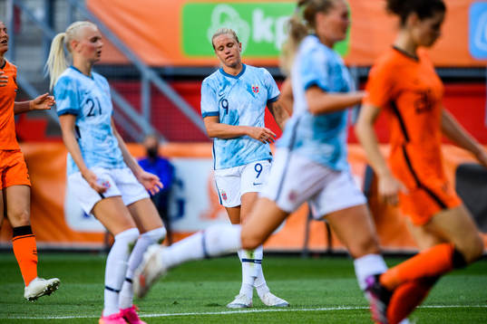 Elise Hove Thorsnes of Norway looks dejected