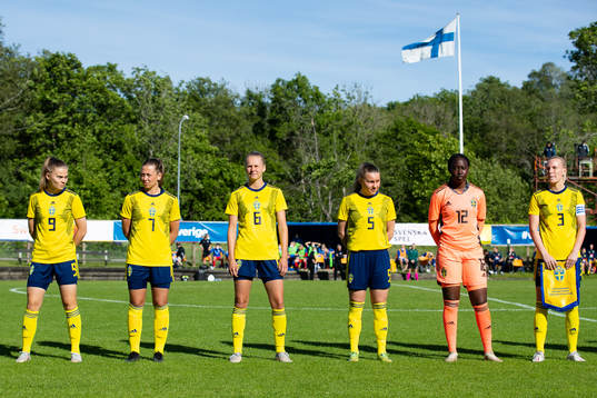 Sveriges Therese Simonsson, Cornelia Kapocs, Nellie Lilja,