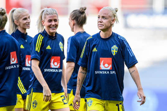 Caroline Seger of Sweden prior to the international