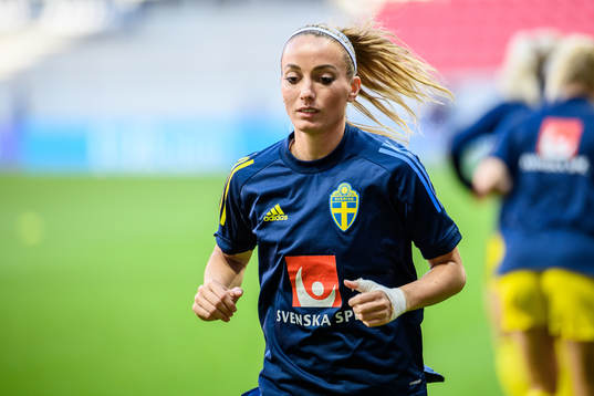 Kosovare Asllani of Sweden prior to the international