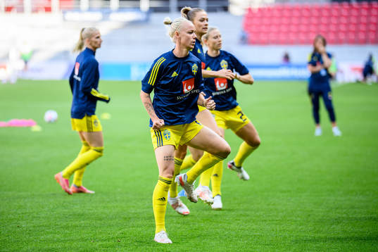 Caroline Seger of Sweden prior to the international