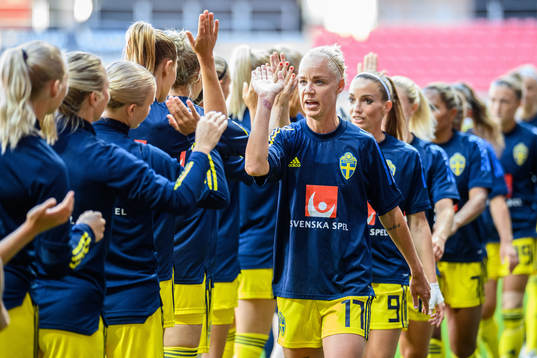 Caroline Seger of Sweden prior to the international