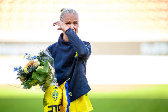 Caroline Seger of Sweden prior to the international
