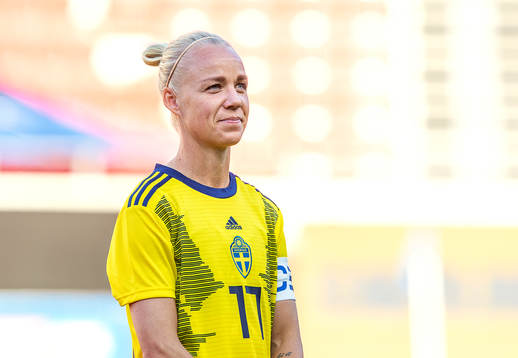 Caroline Seger of Sweden prior to the international