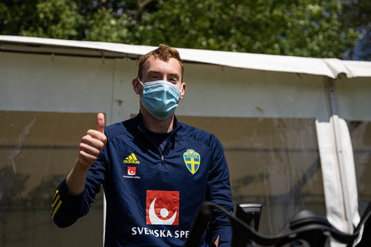 In this handout photo from the Swedish Football Association