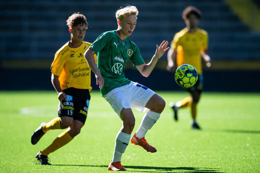 Jönköpings Gustav Spångberg och Elfsborgs Enzo Andrén