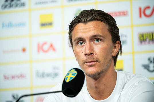Kristoffer Olsson of the Swedish national football team at