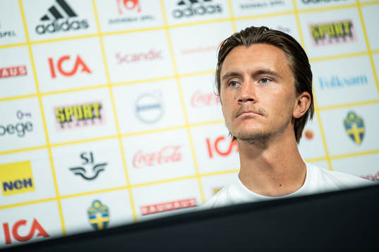Kristoffer Olsson of the Swedish national football team at