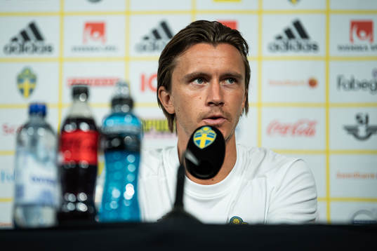 Kristoffer Olsson of the Swedish national football team in