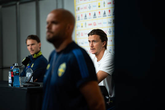 Kristoffer Olsson of the Swedish national football team at