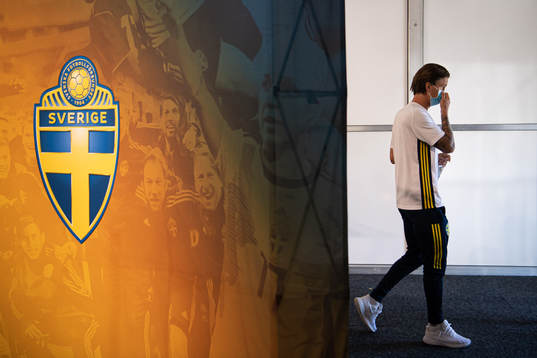 Kristoffer Olsson of the Swedish national football team at
