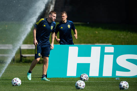 Dejan Kulusevski of the Swedish national football team at a