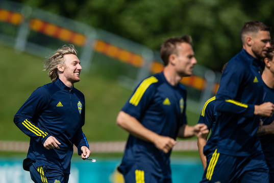 Kristoffer Olsson of the Swedish national football team at