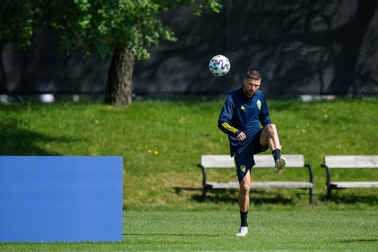 Marcus Berg of the Swedish national football team at a