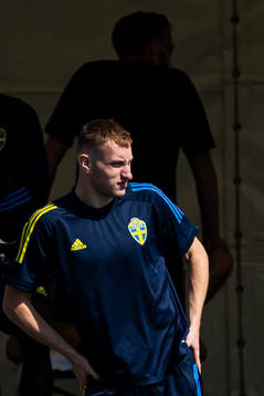 Dejan Kulusevski of the Swedish national football team at a