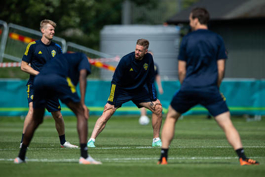 Filip Helander and Pontus Jansson of the Swedish national