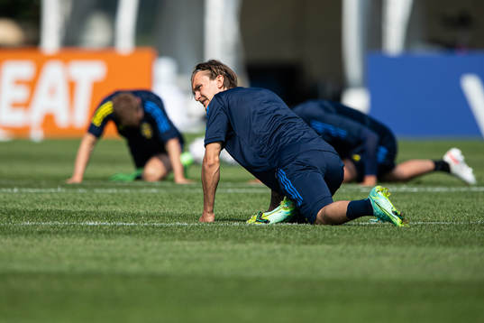 Kristoffer Olsson of the Swedish national football team at