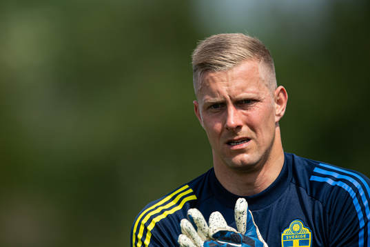 Karl-Johan Johnsson of the Swedish national football team