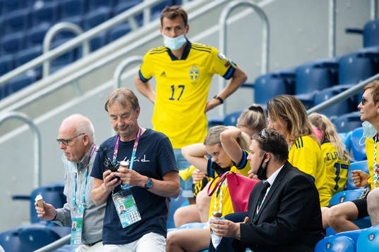 Tom Prahl in the stands