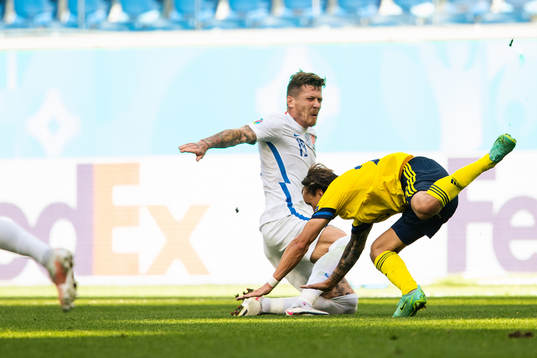 Juraj Kucka of Slovakia and Kristoffer Olsson of Sweden