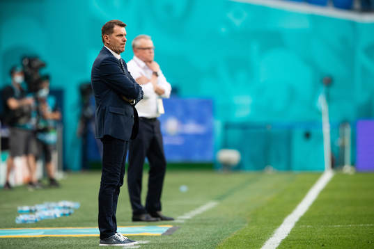 head coach Stefan Tarkovic of Slovakia