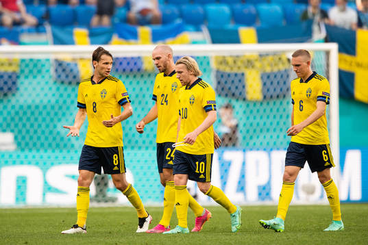 Albin Ekdal, Marcus Danielson, Emil Forsberg and Ludwig