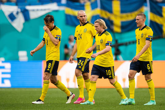 Albin Ekdal, Marcus Danielson, Emil Forsberg and Ludwig