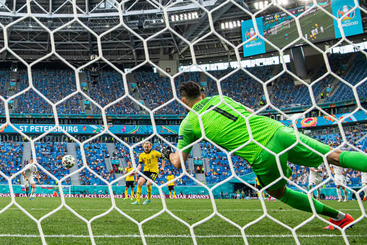 during the UEFA Euro 2020 Football Championship match