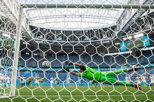 during the UEFA Euro 2020 Football Championship match