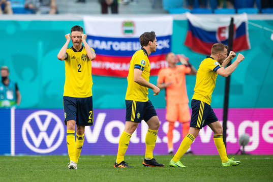Mikael Lustig, Gustav Svensson and Sebastian Larsson of