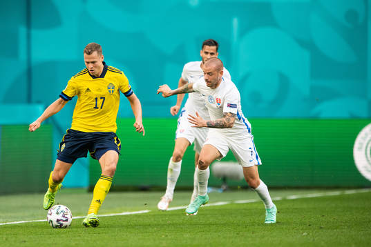 Viktor Claesson of Sweden and Vladimir Weiss of Slovakia