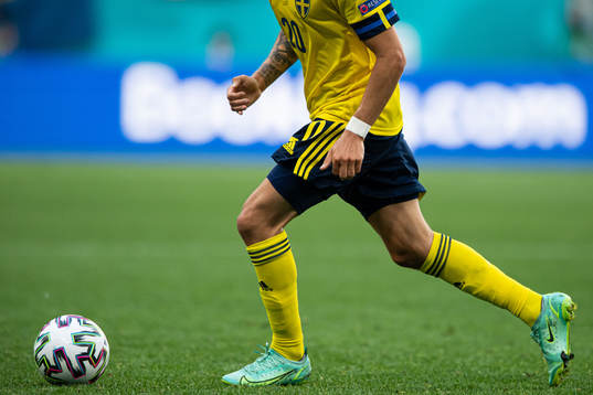 Kristoffer Olsson of Sweden with a tattoo