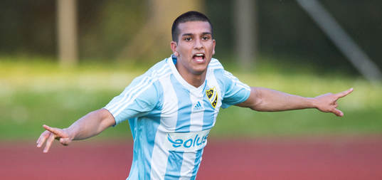 IFK Hässleholm Mustafa Owaid gör 3-1 och jublar i matchen